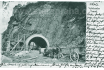 Práce na výstavbě Vyšehradského tunelu 1904, zaslal Václav Moudrý